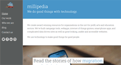 Desktop Screenshot of millipedia.co.uk