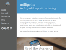 Tablet Screenshot of millipedia.co.uk